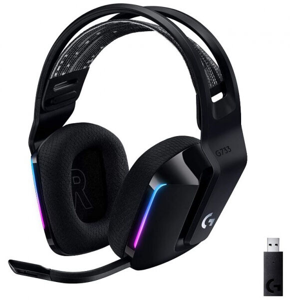 Logitech G733 Lightspeed Wireless RGB Headset - Schwarz