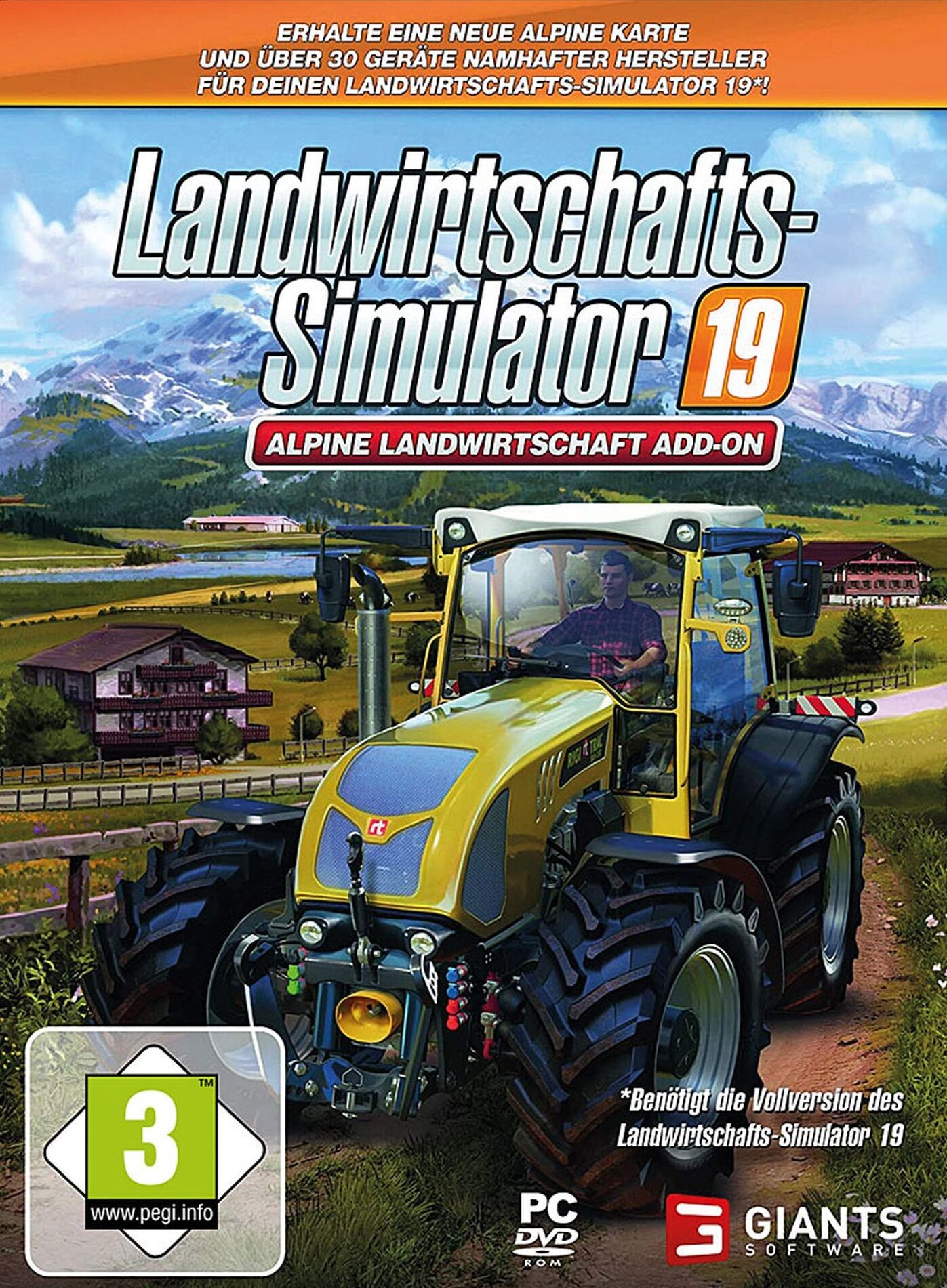 Divers GIANTS Software - Landwirtschafts-Simulator 19 - Alpine Landwirtschaft [Add-On] [DVD] [PC] (D)