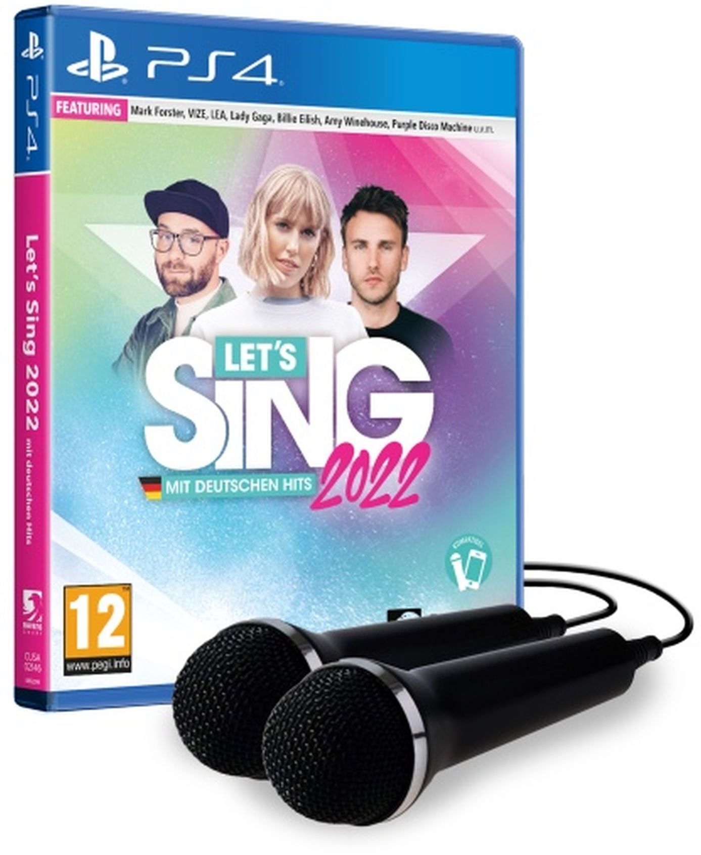 Divers Ravenscourt - Let's Sing 2022 mit deutschen Hits + 2 Mics [PS4] (D)