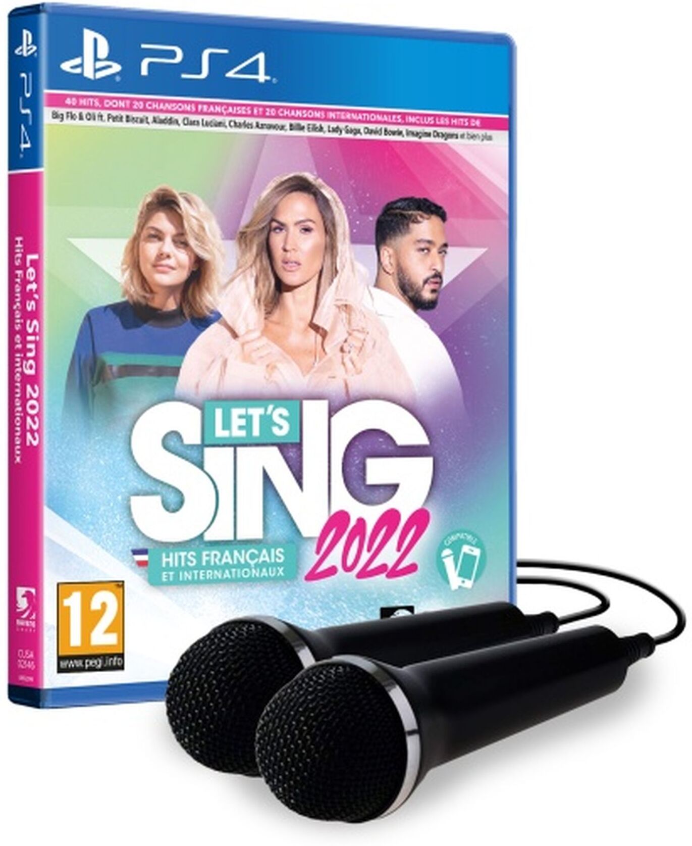 Divers Ravenscourt - Let's Sing 2022 français et internationaux + 2 Mics [PS4] (F)