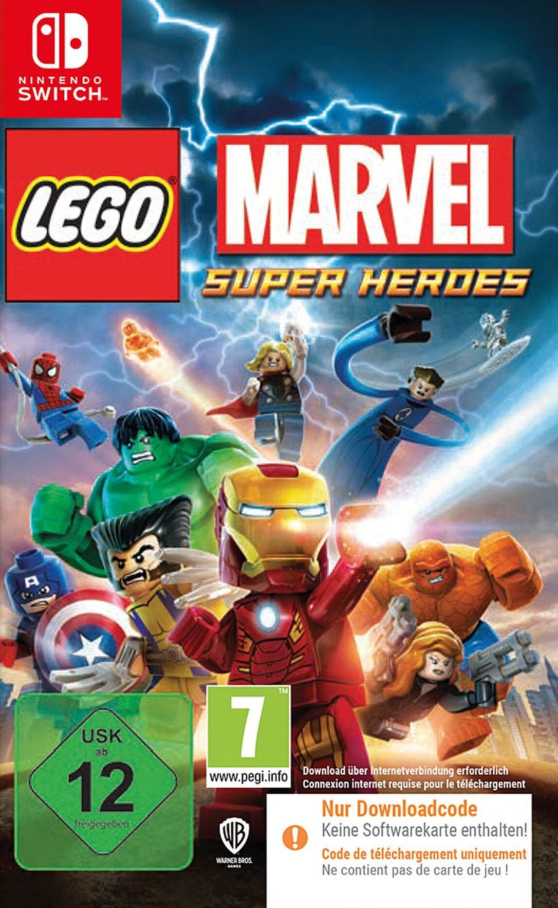 Warner Bros. - LEGO Marvel Super Heroes [NSW] [Code in a Box] (D)