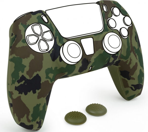 Bigben - Controller Silicon Glove [camo green/inkl. 2 Thumb Grips] [PS5]