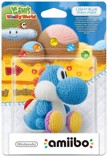 Nintendo - amiibo Yoshi's Woolly World Character - Yarn Yoshi light-blue