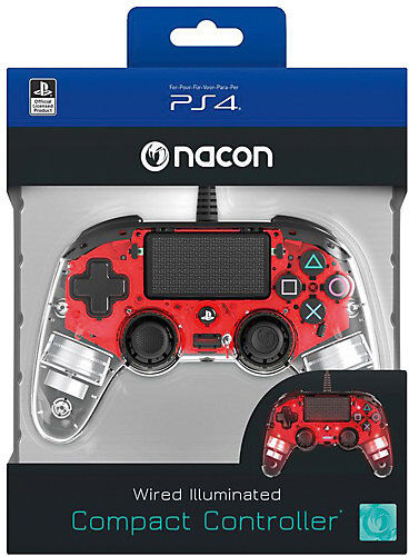 bigben PS4 Controller Light Edition (rot)