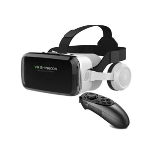 High Discount VR SHINECON trådløs Bluetooth stereo headset version Virtual Reality briller 3D beskyttelsesbriller paphjelm til smartphone