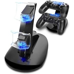 NSF Controller Oplader Dock LED Dual USB PS4 Oplader Stand Station Vugge til Sony Playstation 4 PS4