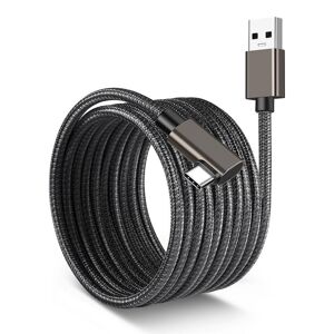 NÖRDIC VR Link-kabel 3m USB3.2 Gen USB-C til A 5Gbps 3A hurtigopladning Oculus Quest 2 Super Speed ​​​​USB