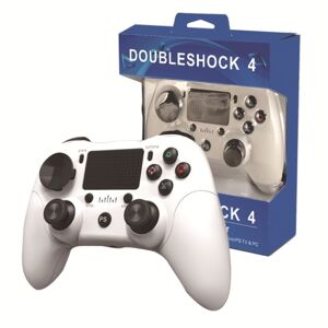 INF Trådløs PS4-kontrol 6-akset, hvid Playstation 4 håndkontrol - Hurtige leverancer