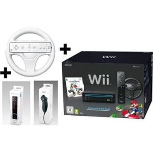 Nintendo Wii + mario kart spil + 2 controllere (brugt, god stand)