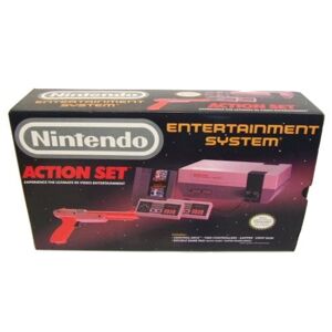 Nintendo 8-bit Action Set Console, 2 Contollers, SMB/ Duck Hunt, Zapper (BRUGT VARE)