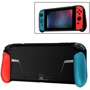 shopnbutik TPU Shell håndtag håndtag med gaming card slot Anti-shock cover silikone taske til Nintendo Switch, med logo