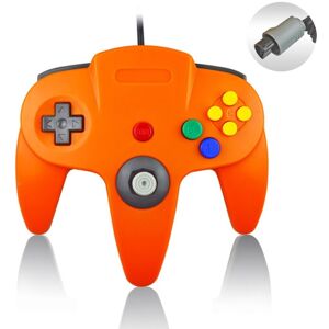 High Discount Til Nintendo N64 Wired Game Controller Gamepad (Orange)