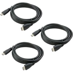 Raspberry Pi Foundation 3-Pack 4K HDMI-kabel PS5/PS4/TV/Xbox/Wii U/Switch/Gaming/Soundbar 1m