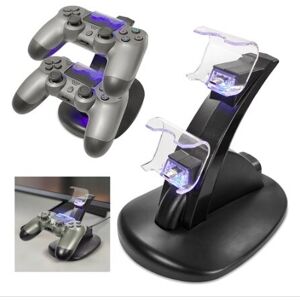 Sony Opladningsstation for 2x PS4-kontroller med farvestærk LED-belysning