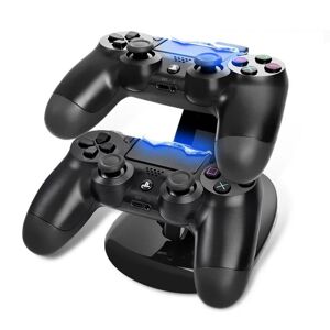 BayOne Opladestation 2pcs PS4 PlayStation 4 Gamepad kontroller LED