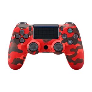 BayOne PS4 Controller DoubleShock til Playstation 4 Wireless - camouflage Rød