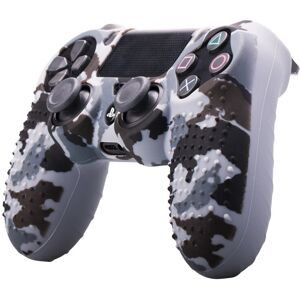 High Discount Camouflage blødt silikone Case Skin Grip Cover til 4 PS4 Controller grå