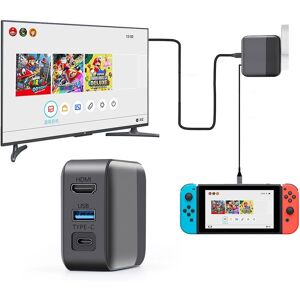 Tech of sweden MultiHub til Nintendo Switch 3 i 1 Docksæt EU-version