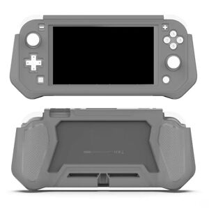TABLETCOVERS.DK Nintendo Switch Lite 360° Plastik Cover m. Indbygget Skærmbeskyttelse - Grå