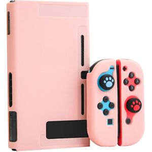 TABLETCOVERS.DK Nintendo Switch / OLED Silikone Cover Sæt - Lyserød