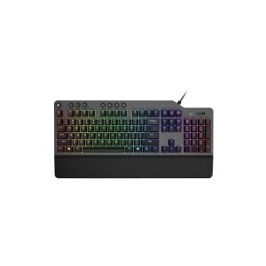 Lenovo Legion K500 - Tastatur - bagbelyst - USB - Nordisk - sort, jerngrå