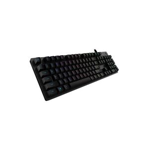 Logitech Gaming G512 - Tastatur - bagbelyst - USB - Nordisk - tastkontakt: GX Blue - kulsort