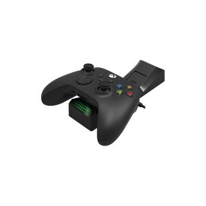 HORI Dual - Opladningsstation + batteri 2 x - 2 output-stikforbindelser - for Microsoft Xbox One Wireless Controller, Series S, Series X