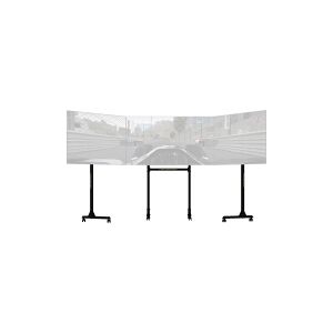 Next Level Racing Free Standing Triple Monitor Stand - Monteringssæt (gulvstander) - for 3 LCD / plasmapaneler - skærmstørrelse: 32-65