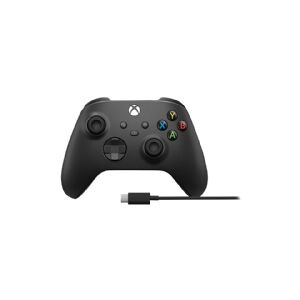 Microsoft Xbox Wireless Controller + USB-C Cable - Gamepad - trådløs - Bluetooth - Black - for  PC / Microsoft Xbox One / Microsoft Xbox Series S/X