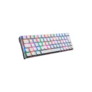 Fourze GK60 - Gamingtastatur - Bagbelyst - Trådløs (Bluetooth) - Kablet (USB-C) - Swtiches: OUTEMU - 60% - Hvid