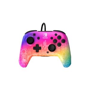 PDP Systems PDP REMATCH Wired Controller: Star Spectrum Til Nintendo Switch, Nintendo Switch - OLED-model, Gamepad, Nintendo Switch, Nintendo Switch Lite, Nintendo Switch OLED, D-måtte, Hjemknap, Analog/digital, Ledningsført, USB