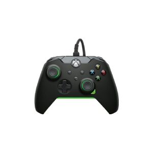 PDP Gaming Wired Controller, Neon Black, PC/Xbox