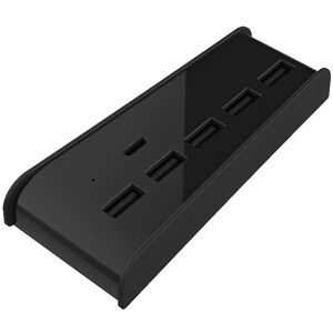 DOBE Playstation 5 - Usb 2.0 / Usb-C 3.1 Hub - Sort - 6 Vejs