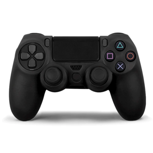 Silikone Cover Til Ps4 Kontroller - 2x Thumb Grips - Sort