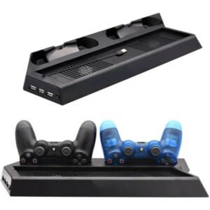 KJH PS4 Pro Opladningsstandkøler 4 i 1 Black