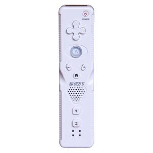 MTK 2-i-1 trådløs gamepad-fjernbetjening til Wii-spil - hvid White