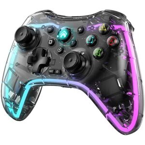 Nintendo Erstatning til Switch Controller PC Android Bluetooth-kompatibel Cool RGB LED trådløs controller med Turbo Vibration