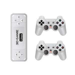 Y6 Game Console Home Video 4k Hd Game Stick 2,4g Wireless Dual Player Controller Videospil Media P White