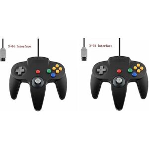 Nintendo 2 Pack Classic Wired N64 Controller Retro Spil 64-bit Gamepad Joystick Udskiftningscontroller 09 2pcs