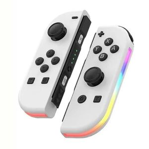 Trådløs controller kompatibel til Nintendo Switch, Oled, Lite Gamepad Joystick (l/r) Udskiftning med Rgb højre - hvid White