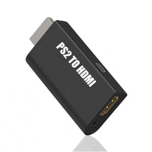 INF PS2 til HDMI-adapter med 3,5 mm lydudgang til HDTV/HDMI-skær