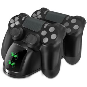 INF Dobbelt opladningsstation til to PS4 / PS4 Slim / PS4 Pro-controllere