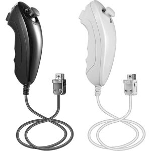 Nintendo Wii Nunchuck Controller, 2-pak Nunchuk Controller erstatning - Perfet