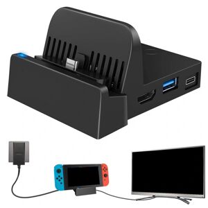 Nintendo Dockingstation til Switch Charging Dock 4K HDMI TV Adapter - Perfet 48*36*21mm