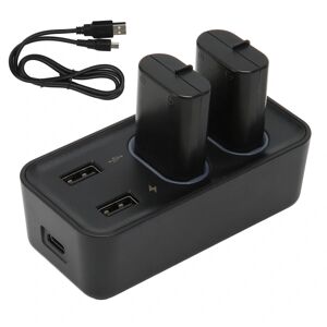 GeekAtmosphere Controller batteripakke 2 stk 800mAh genopladelige batterier med USB-opladerstation til Xbox One X S-serien