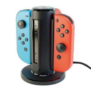 Joy-Con Quad-Charger kompatibel til Nintendo Switch - Sort, Cont