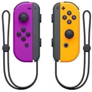 YIXI Nintendo switch JOY CON er kompatibel med den originale fitness Bluetooth controller NES spil venstre og højre små håndtag Purple yellow handle