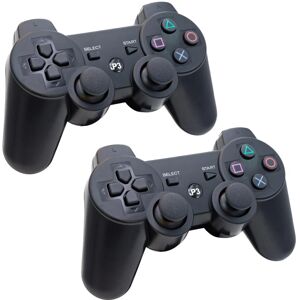 Sony 2-Pak - Trådløs Controller til PS3 Kompatibel - Sort Black 2-Pack