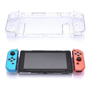 For Nintendo Nintend Switch Ns Avtagbar Crystal PC Transparent cover Hårt genomskinligt cover Shell Ultratunn väska Vit