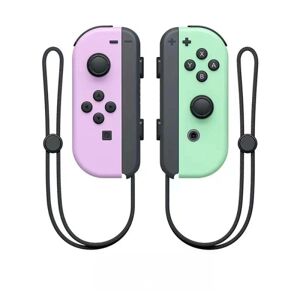 Nintendo NS switch venstre og højre håndtag joycon håndtag switch bluetooth håndtag med fjernopvågning og håndstrop Purple green left and right handles